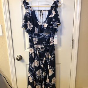 Brand New! Navy Blue Floral Sundress!